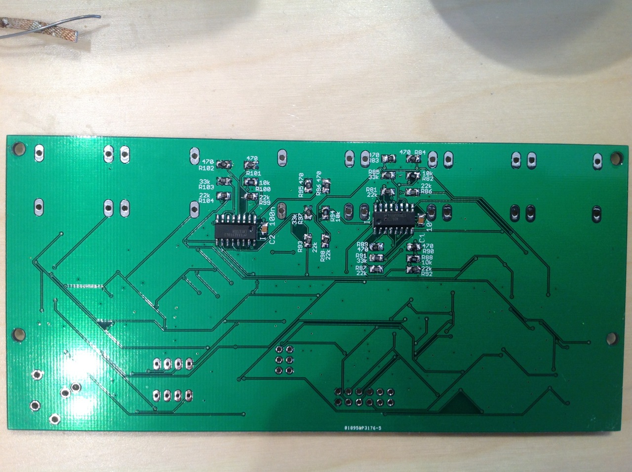 VCA bottom side, LM13700's done.