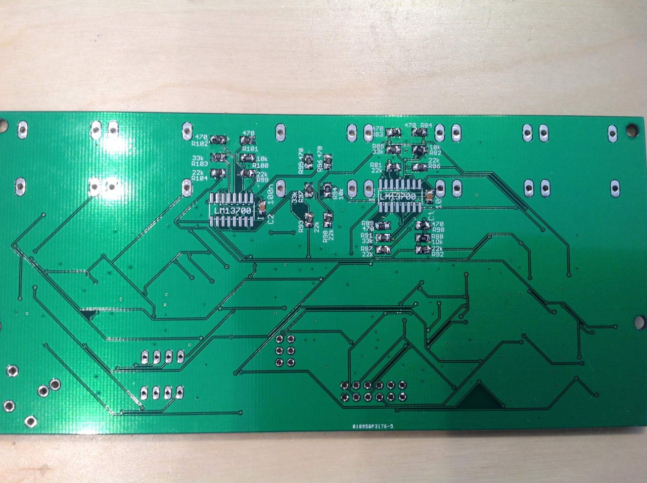 VCA bottom side, passives done.