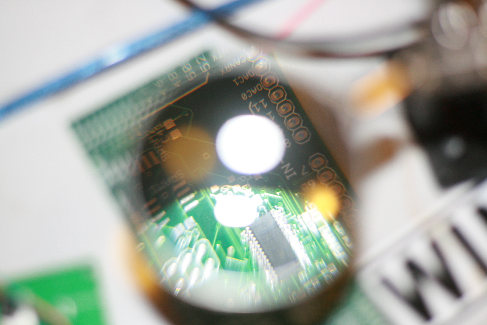 Action shot of the expansion board.