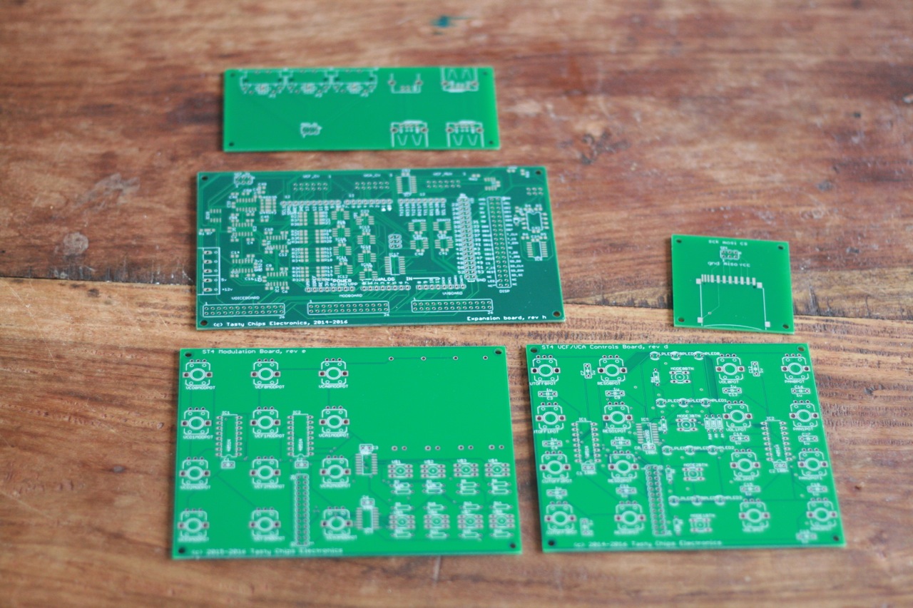 The new ST4 PCB's