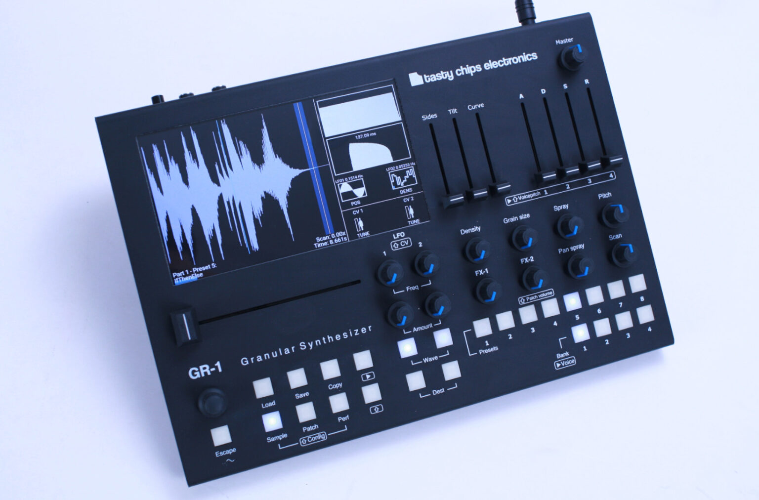 GR1 Granular synthesizer (Black Edition) Tasty Chips Electronics